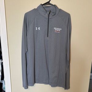Under Armour GSU Georgia State University Gray Quarter-Zip Pullover